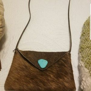 Cowhide purse